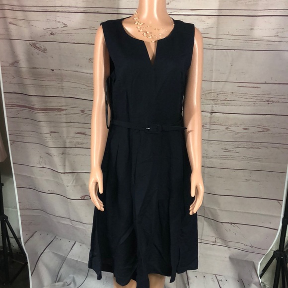 Karl Lagerfeld linen dress knee length size 12 - Picture 1 of 10